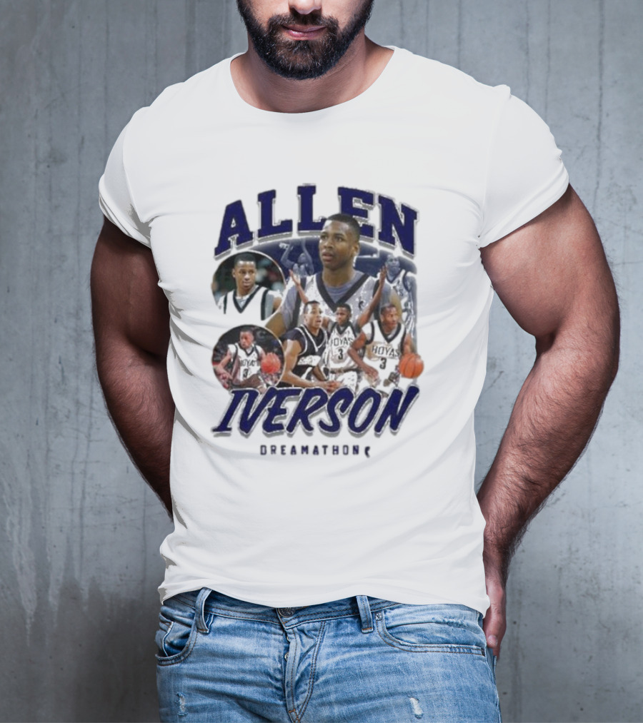 Allen Iverson Georgetown Hoyas Collage T-Shirt