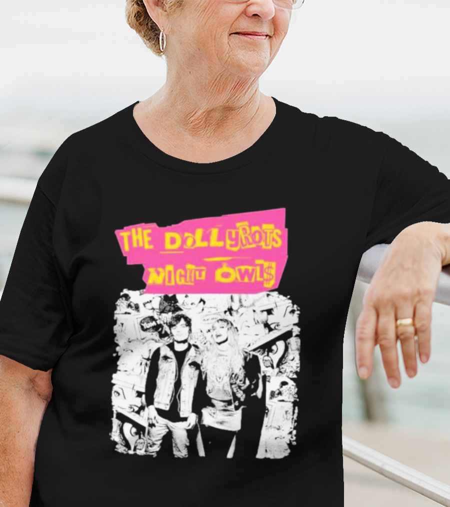 The Dollyrots Night Owls Retro Album Collage T-Shirt