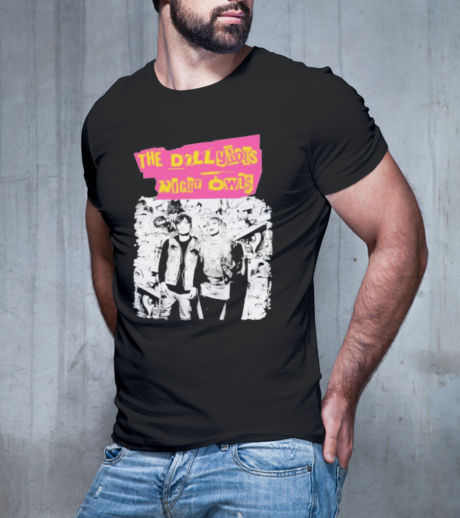 The Dollyrots Night Owls Retro Album Collage T-Shirt
