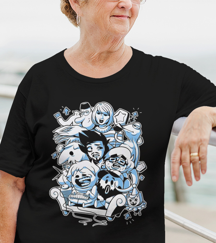 Websplorer Boys Characters Iconic Cartoon Group Adventure T-Shirt