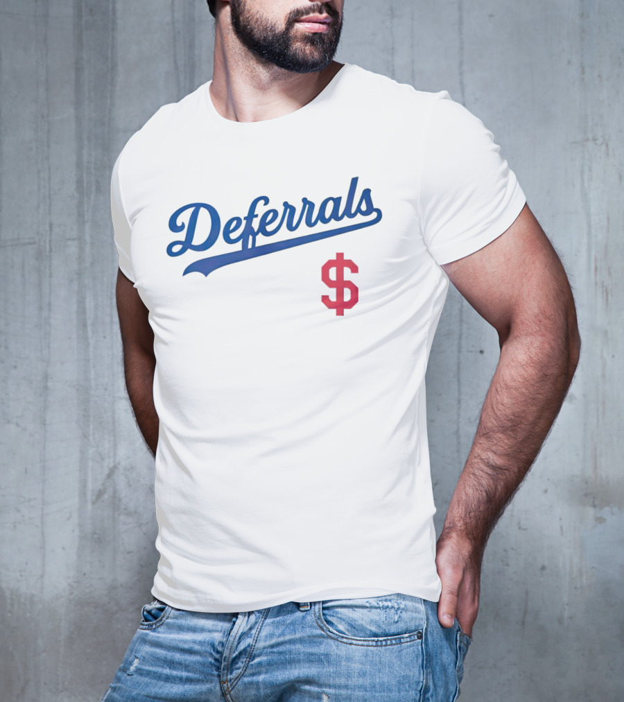 Los Angeles Deferrals Baseball Dollar Sign T-Shirt