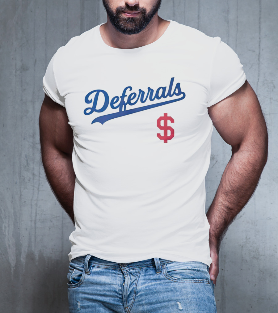 Los Angeles Deferrals Baseball Dollar Sign T-Shirt
