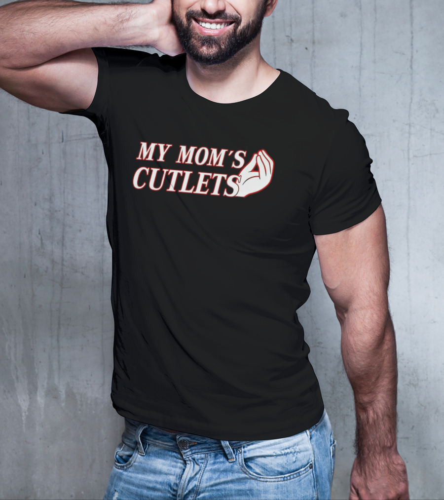My Mom's Cutlets Italian Hand Gesture T-Shirt