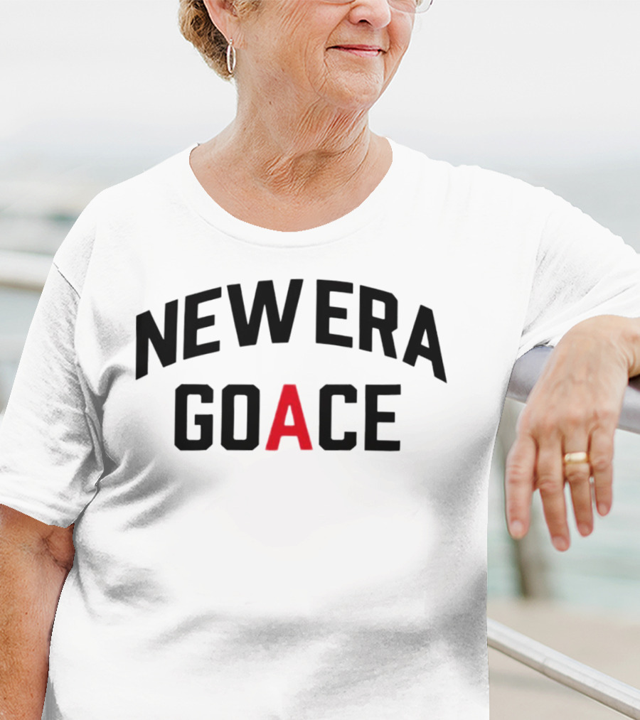 New Era Goace Black And Red Bold Arched Text T-Shirt