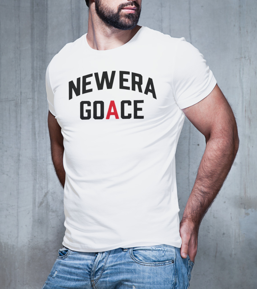 New Era Goace Black And Red Bold Arched Text T-Shirt