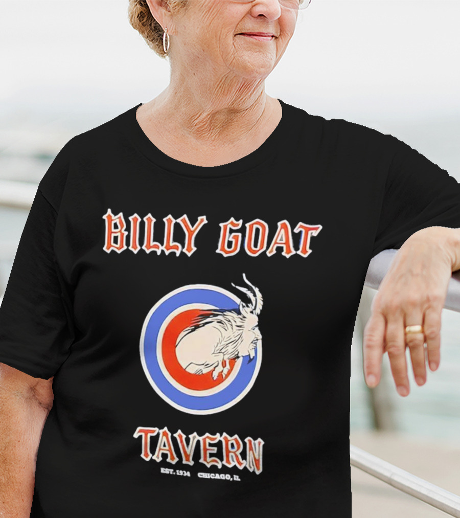 Billy Goat Tavern Chicago Est. 1934 Goat Circle Emblem T-Shirt