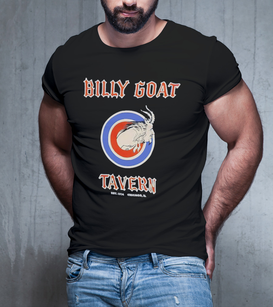 Billy Goat Tavern Chicago Est. 1934 Goat Circle Emblem T-Shirt