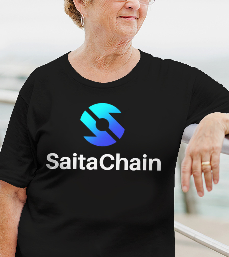 SaitaChain Logo Blue Gradient T-Shirt