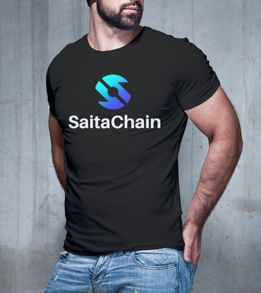 SaitaChain Logo Blue Gradient T-Shirt