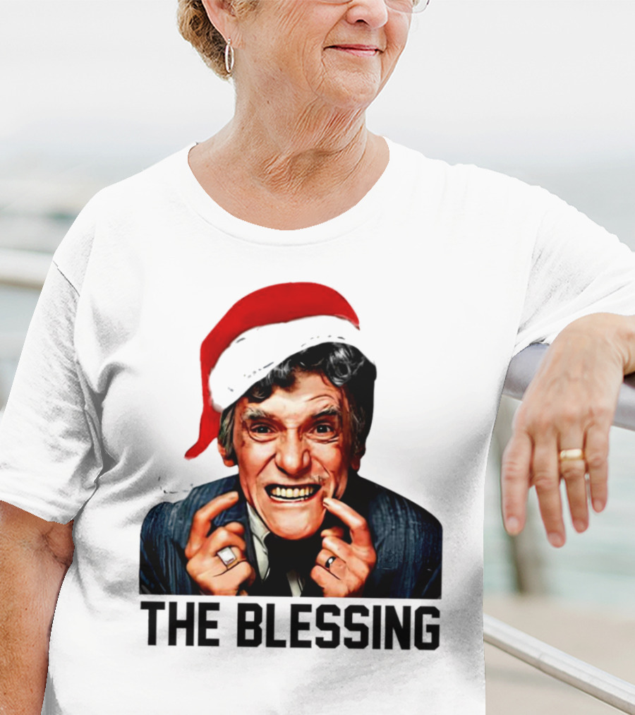 The Blessing Uncle Lewis Christmas Vacation Santa Hat T-Shirt