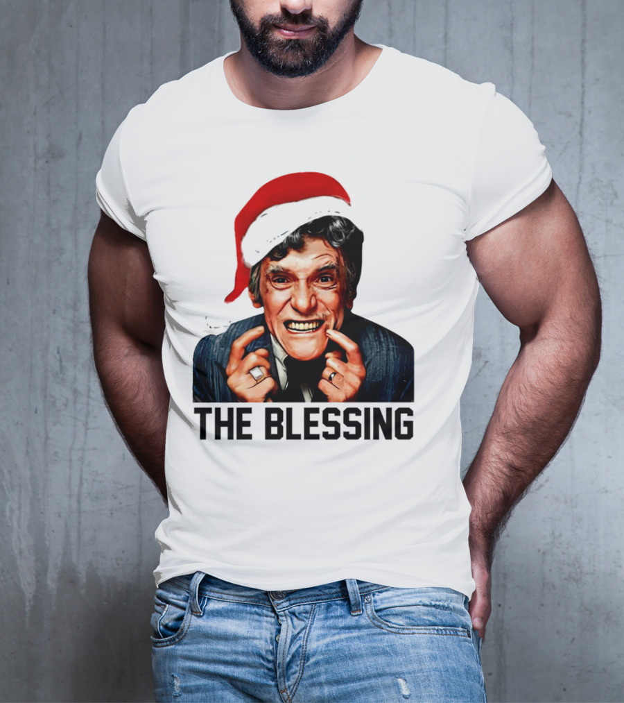 The Blessing Uncle Lewis Christmas Vacation Santa Hat T-Shirt