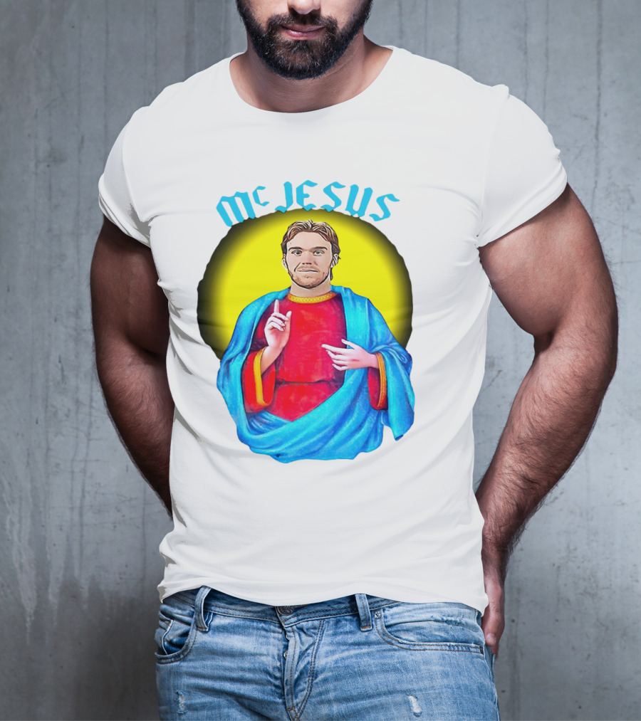 Connor McDavid McJesus Iconic Sports T-Shirt