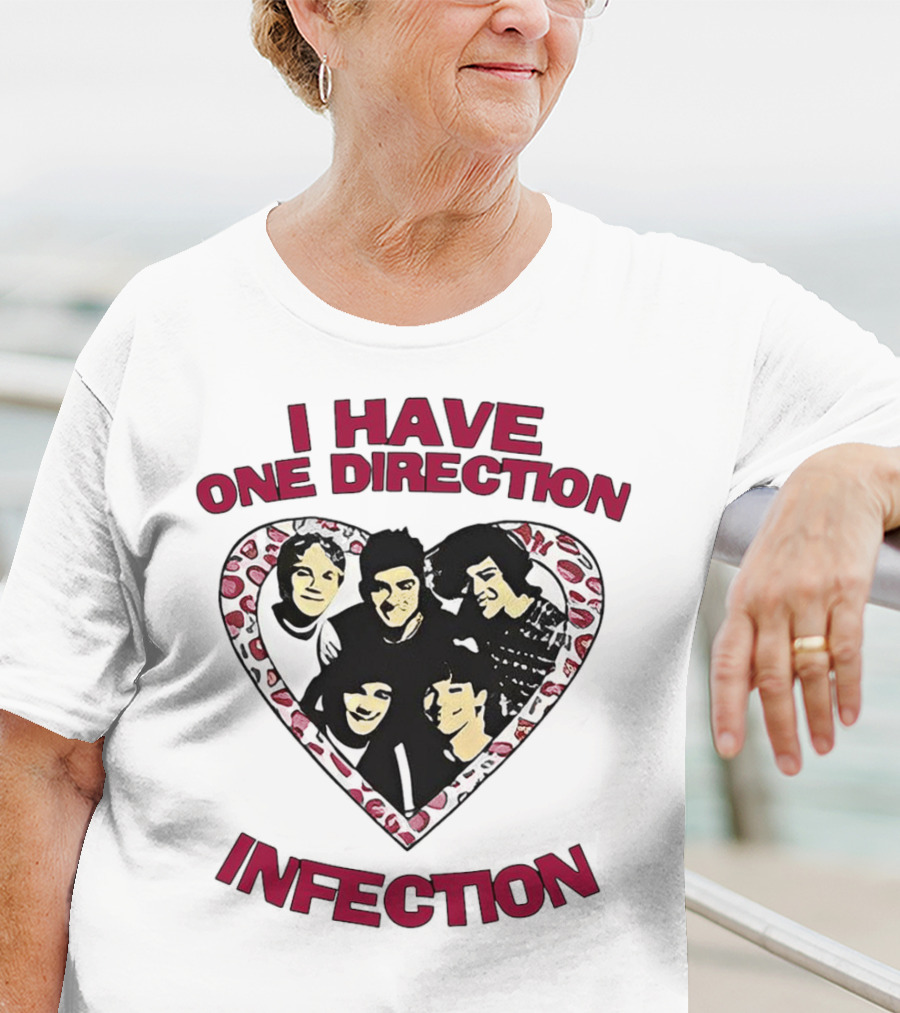 One Direction Infection Heart Fan T-Shirt