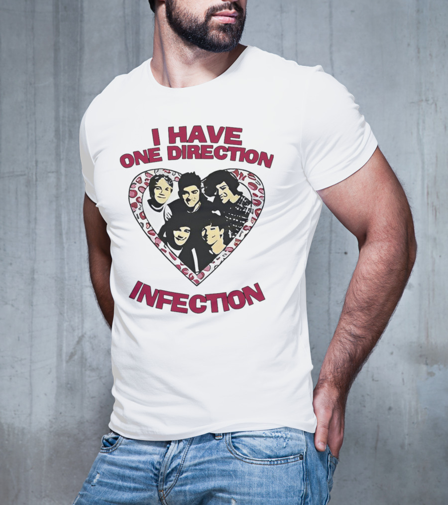 One Direction Infection Heart Fan T-Shirt