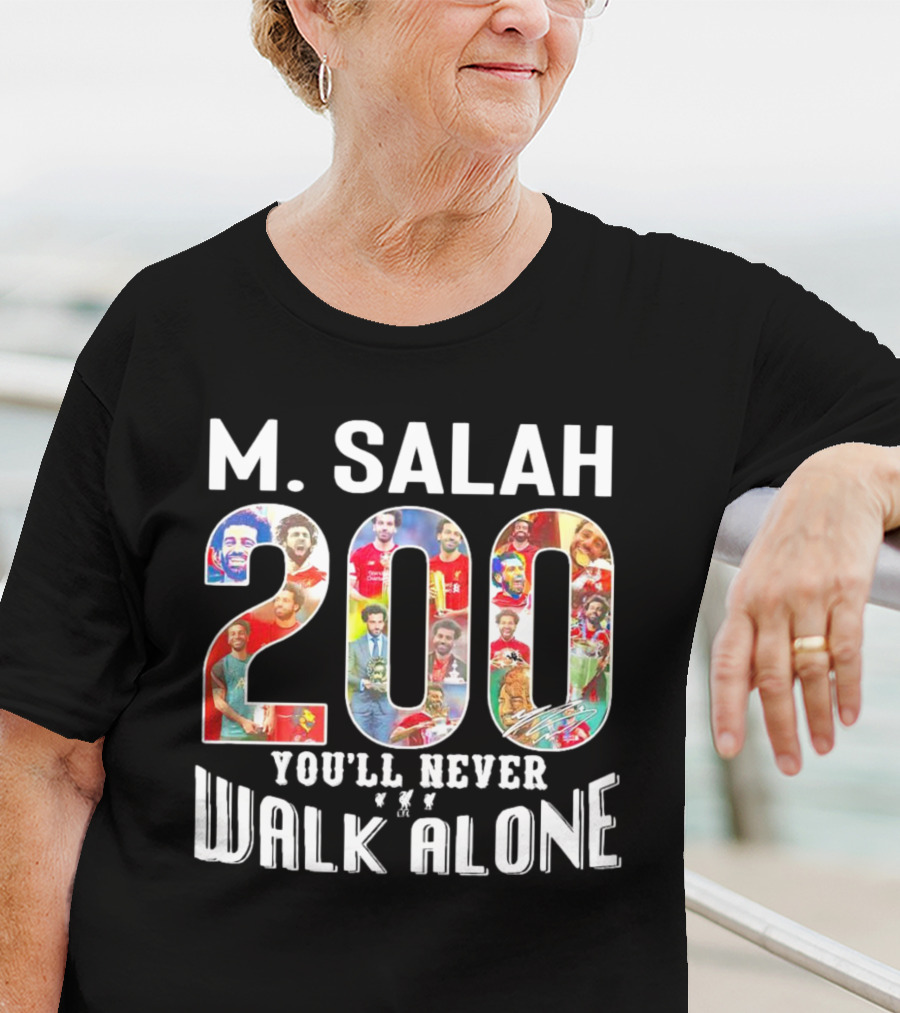 M Salah 200 You'll Never Walk Alone Football T-Shirt