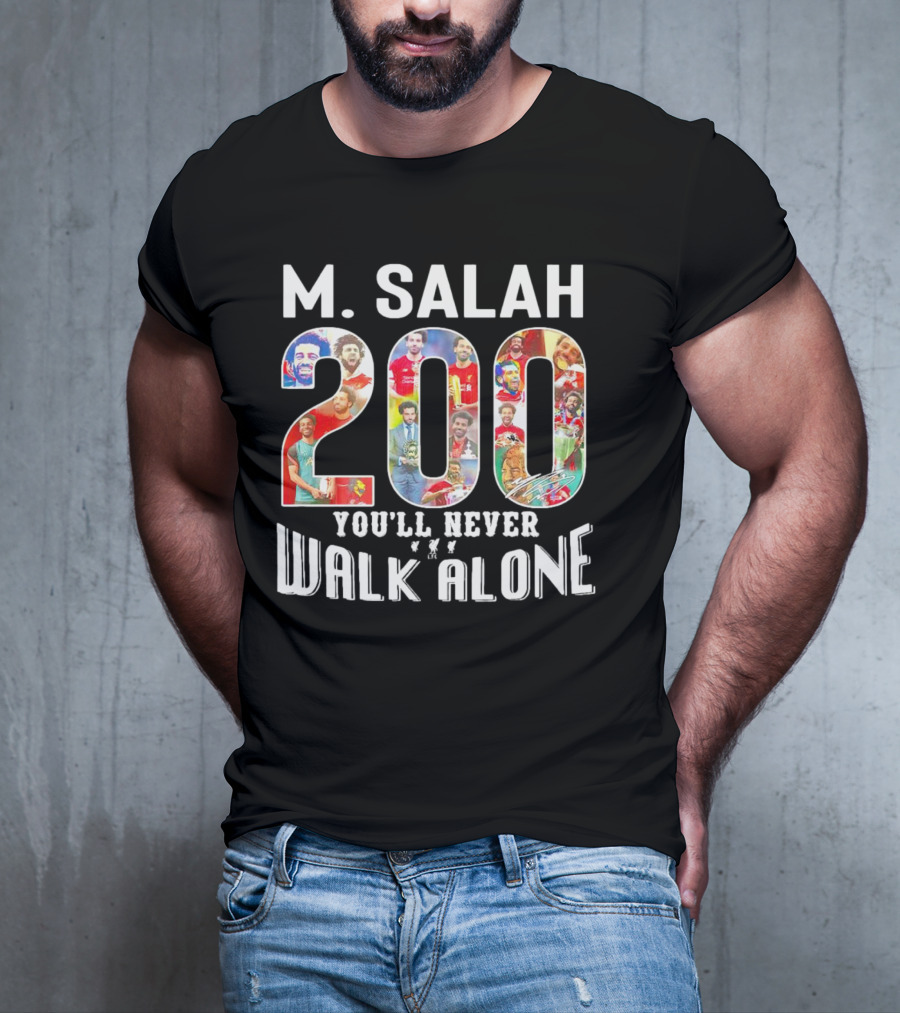 M Salah 200 You'll Never Walk Alone Football T-Shirt