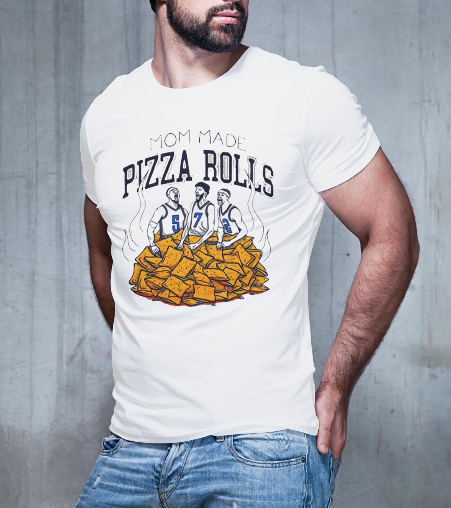 Mom Made Pizza Rolls Basketball Players Over Snacks T-Shirt