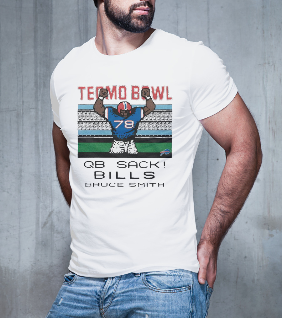 Tecmo Bowl QB Sack 78 Bills Bruce Smith T-Shirt