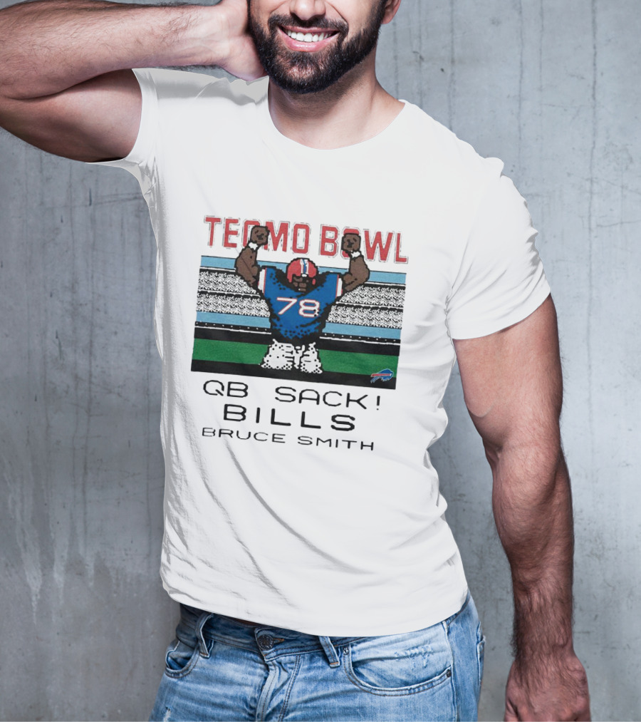 Tecmo Bowl QB Sack 78 Bills Bruce Smith T-Shirt