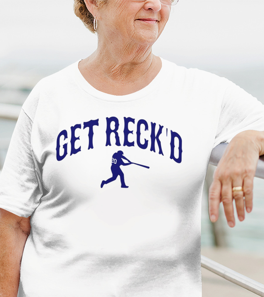 Get Reck'd Baseball 20 Autograph Player Swing T-Shirt