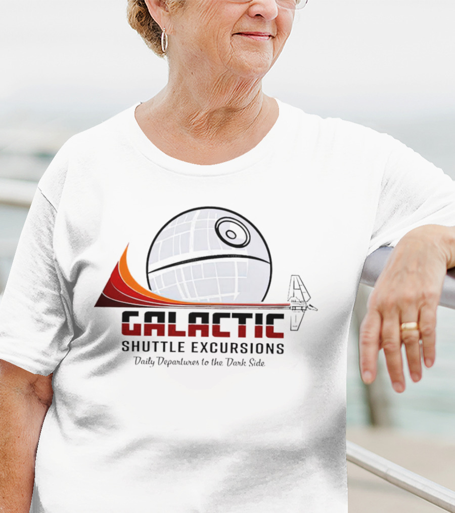 Galactic Shuttle Excursions Daily Departures To The Dark Side Star Wars T-Shirt