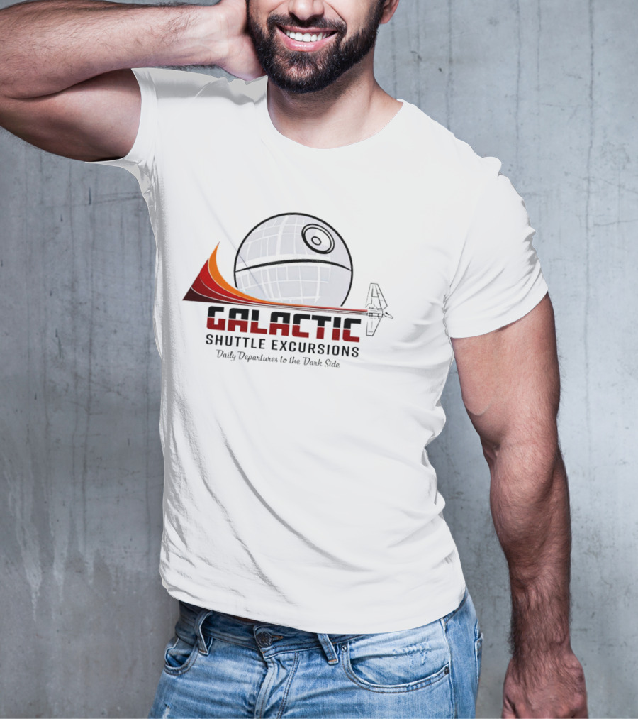 Galactic Shuttle Excursions Daily Departures To The Dark Side Star Wars T-Shirt