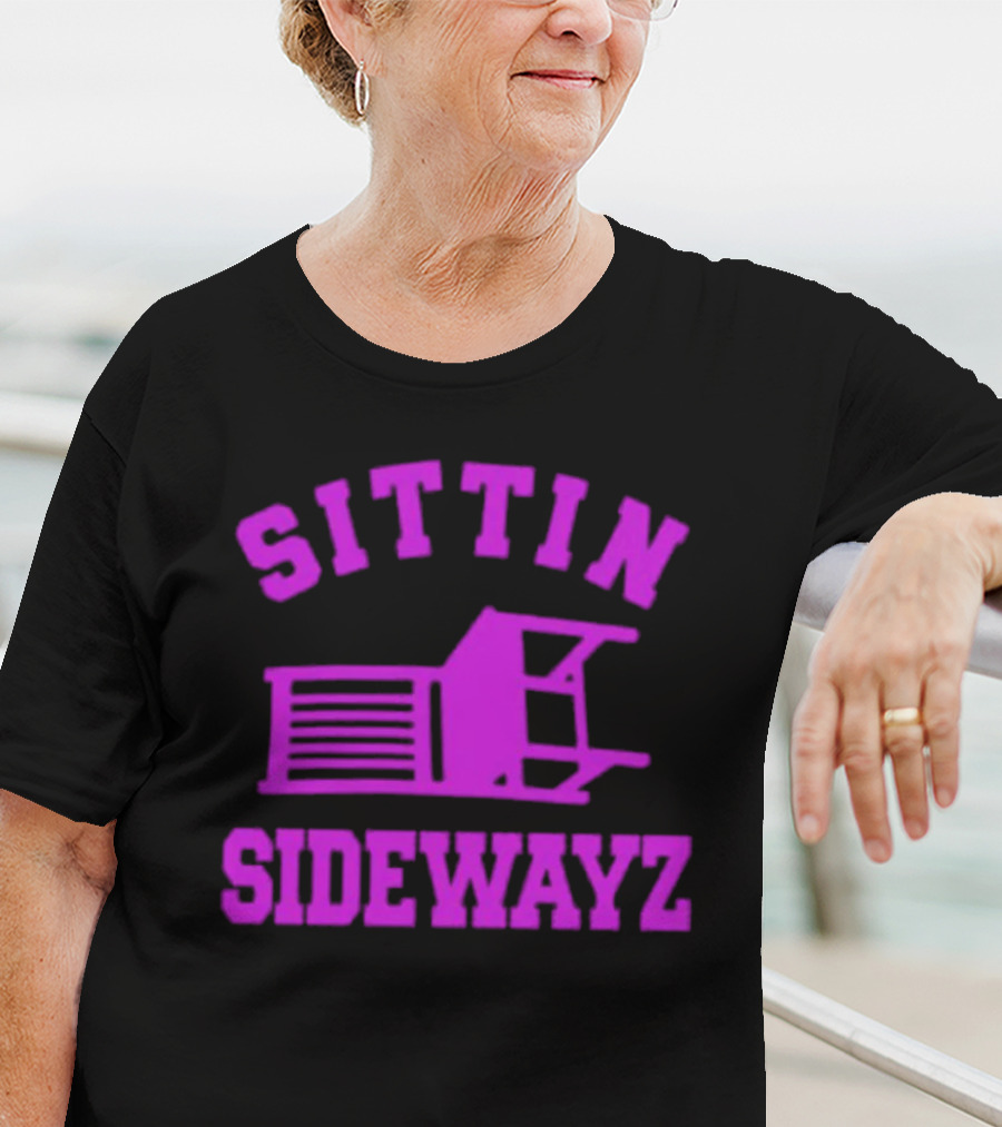 Sittin’ Sidewayz Purple Chair T-Shirt