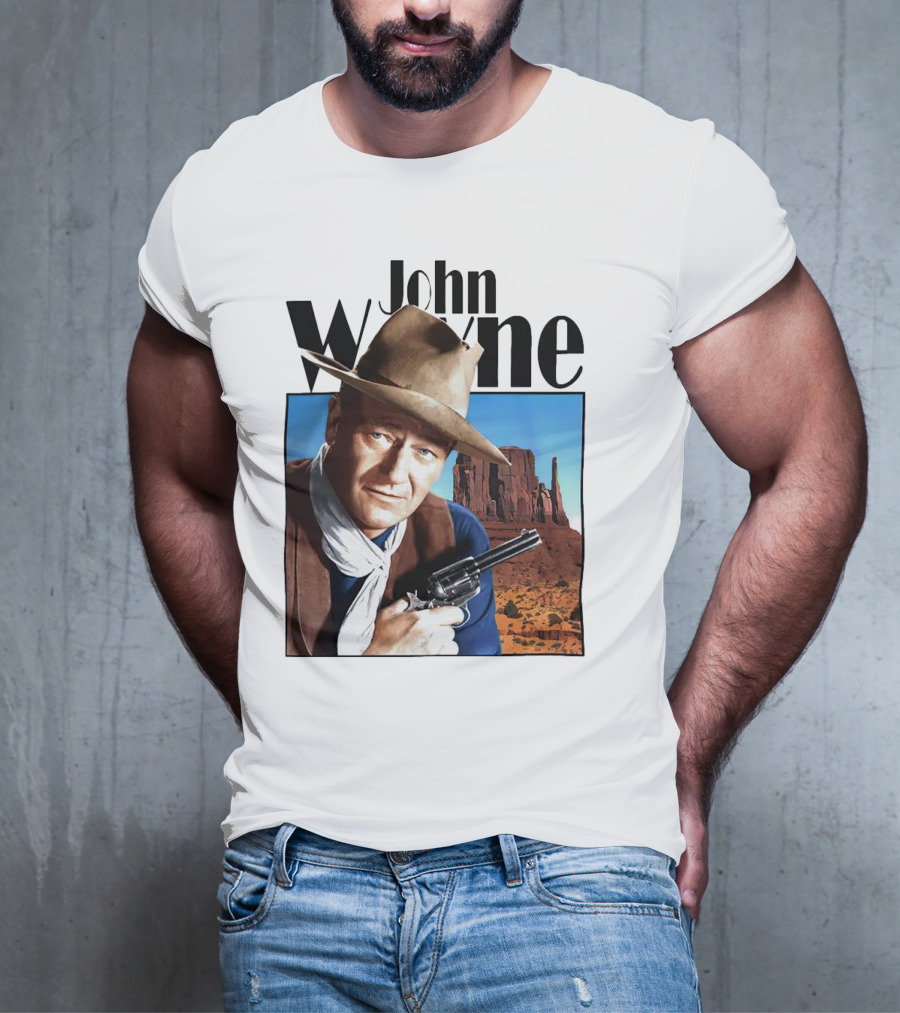 John Wayne Cowboy Western Movie Legend T-Shirt