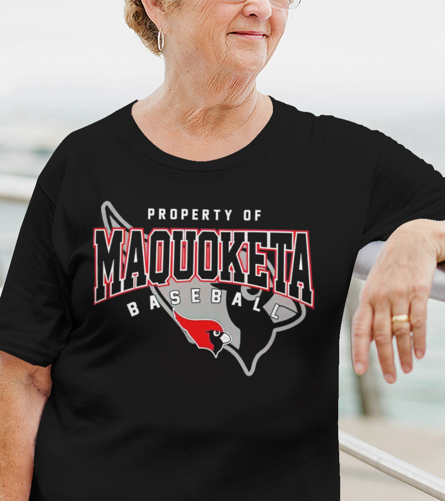 Property Of Maquoketa Baseball Louisville Cardinals T-Shirt