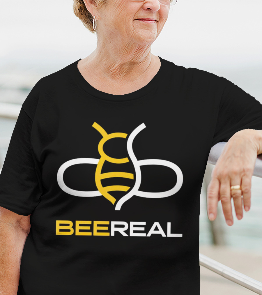 BeeReal Yellow And White Bee T-Shirt