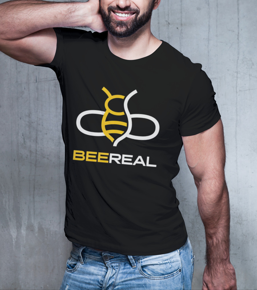 BeeReal Yellow And White Bee T-Shirt
