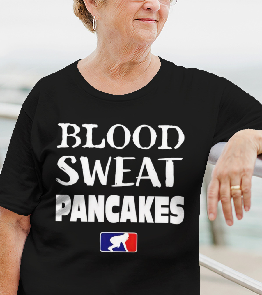 BLOOD SWEAT PANCAKES Wrestling T-Shirt