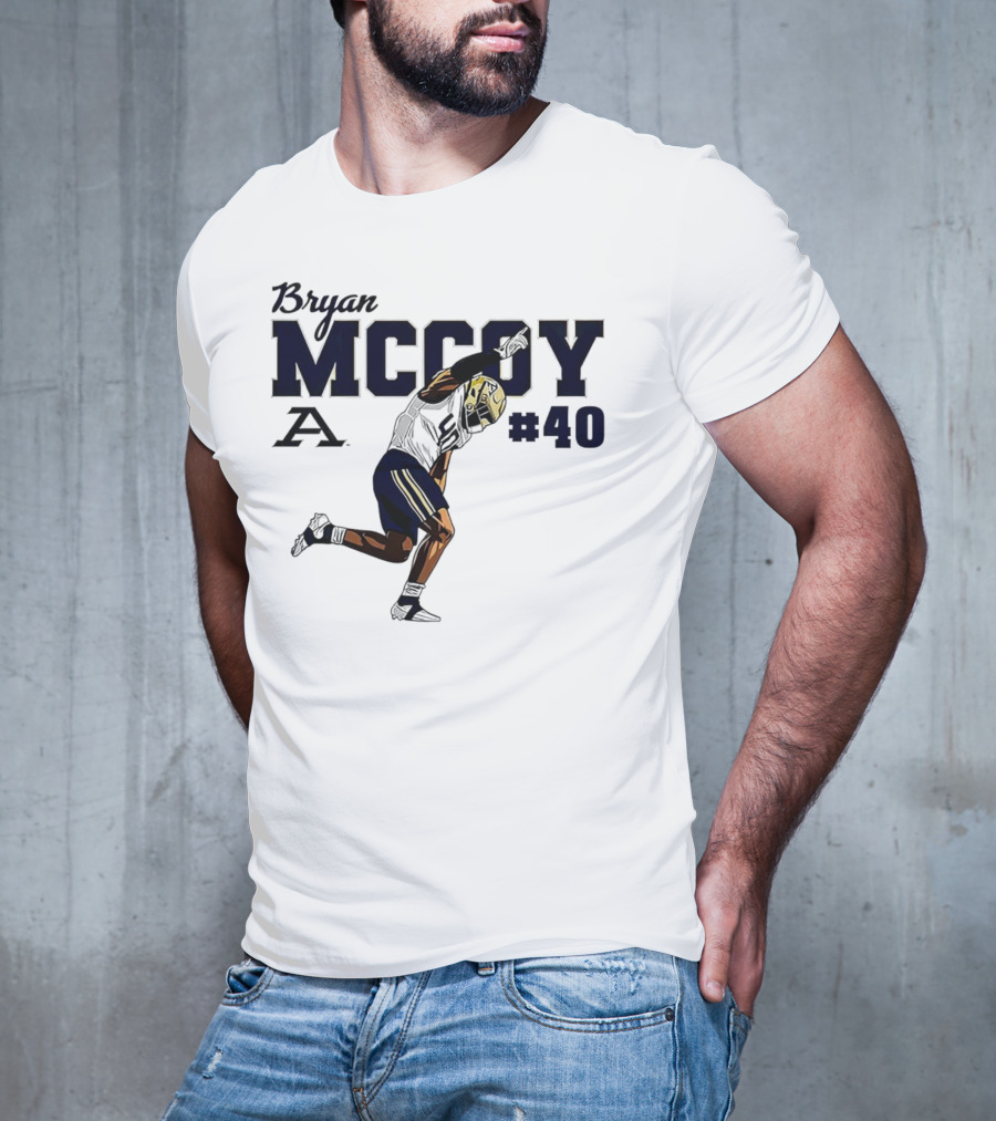 Bryan McCoy Akron Zips #40 NCAA Football T-Shirt