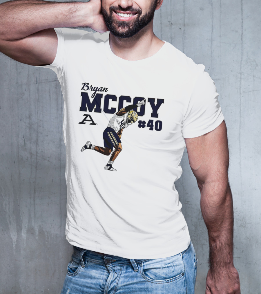 Bryan McCoy Akron Zips #40 NCAA Football T-Shirt