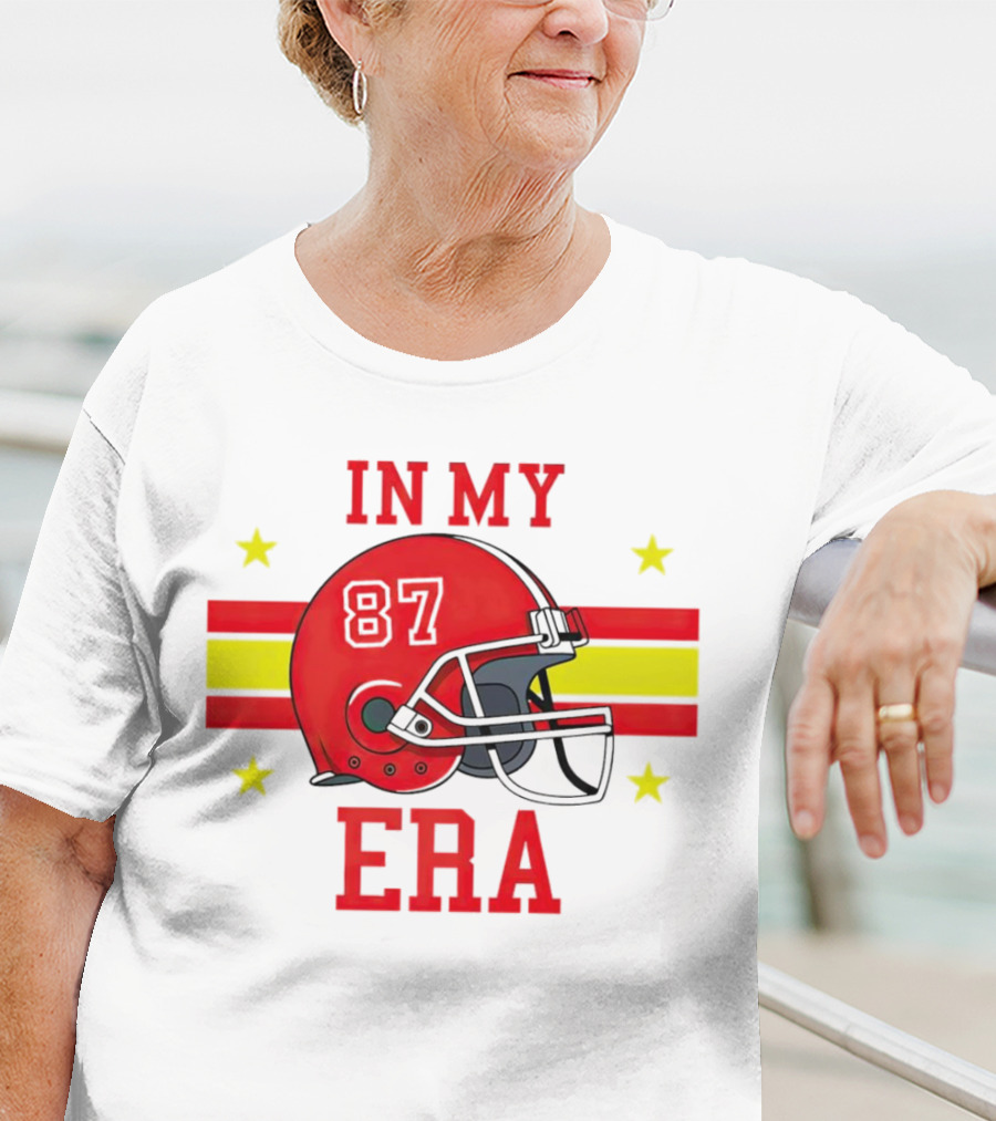 In My 87 Era Kansas City Chiefs Football Lovers Helmet Stars T-Shirt