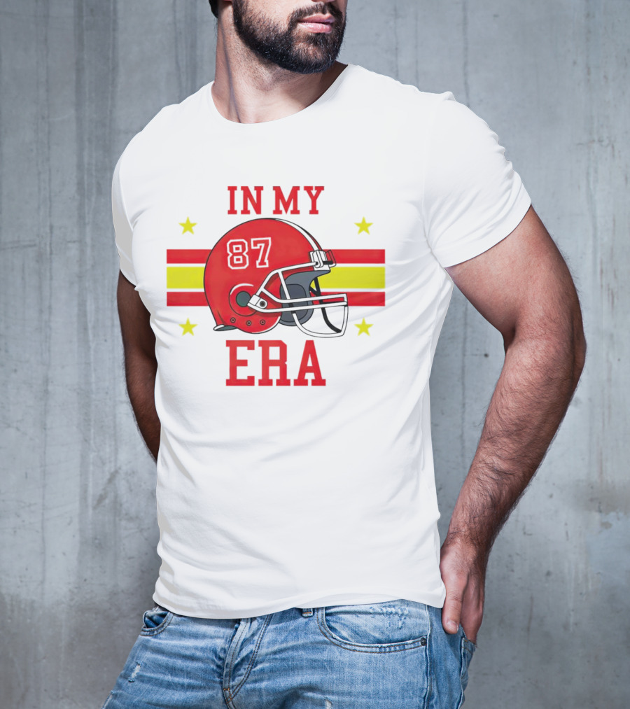 In My 87 Era Kansas City Chiefs Football Lovers Helmet Stars T-Shirt