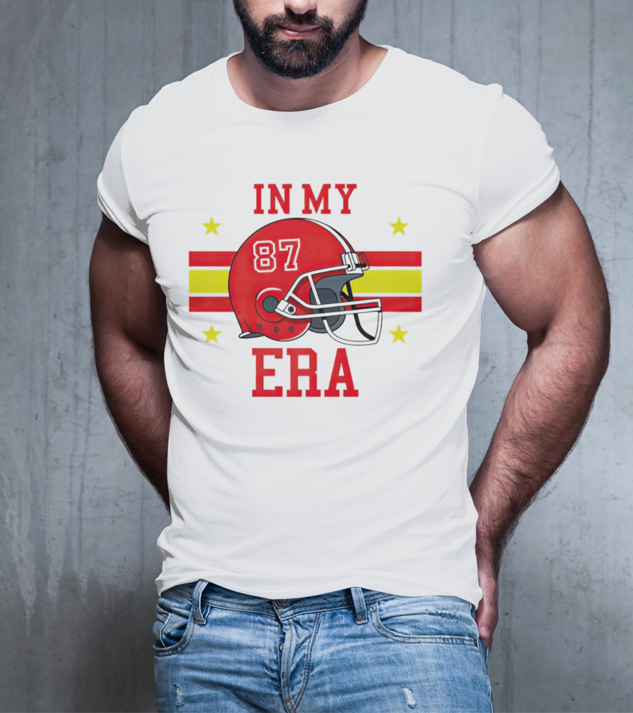 In My 87 Era Kansas City Chiefs Football Lovers Helmet Stars T-Shirt