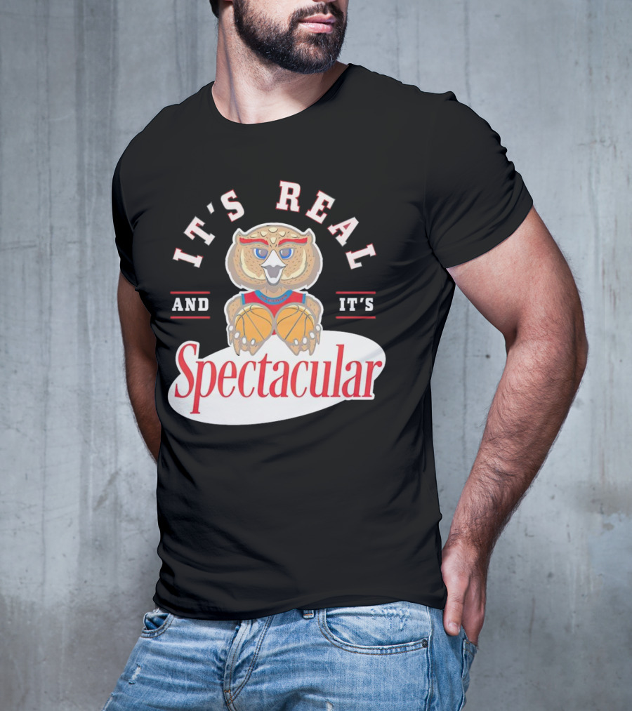 IT'S REAL AND IT'S SPECTACULAR BASKETBALL OWL WITH HOOP EYES T-Shirt