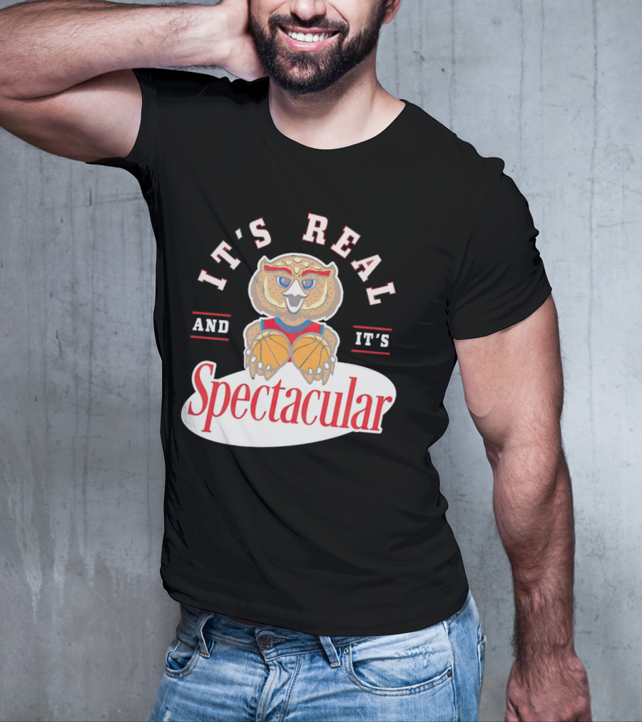 IT'S REAL AND IT'S SPECTACULAR BASKETBALL OWL WITH HOOP EYES T-Shirt