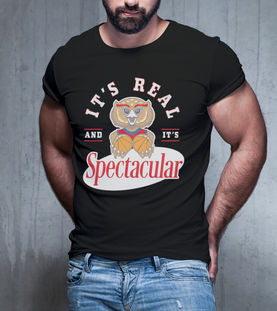 IT'S REAL AND IT'S SPECTACULAR BASKETBALL OWL WITH HOOP EYES T-Shirt