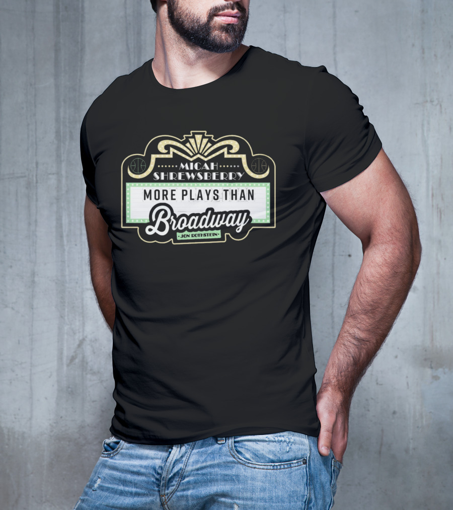 Micah Shrewsberry More Plays Than Broadway Jon Rothstein T-Shirt