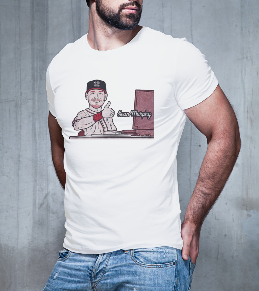 Sean Murphy Thumbs Up Baseball Player 12 Computer Desk T-Shirt