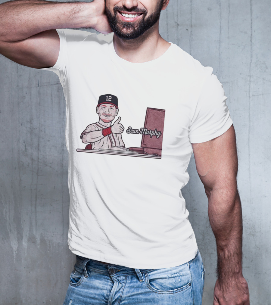 Sean Murphy Thumbs Up Baseball Player 12 Computer Desk T-Shirt