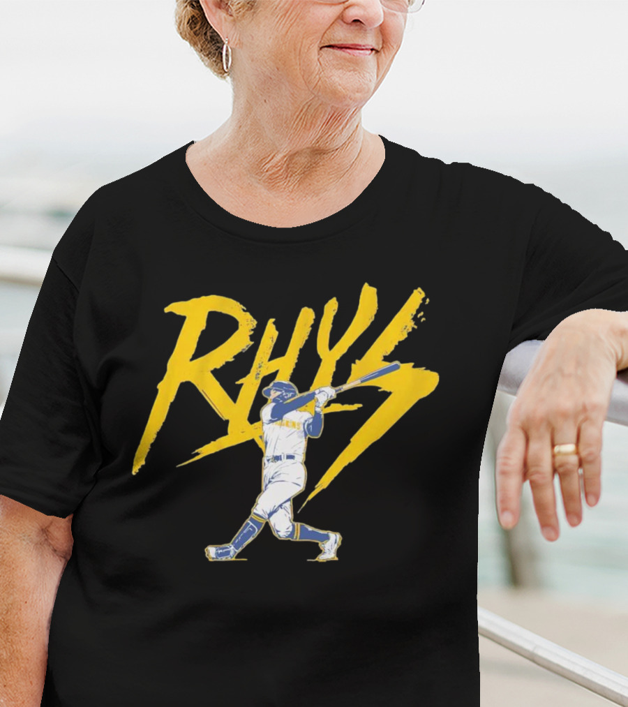 Rhys Lightning Milwaukee Brewers Baseball Player T-Shirt