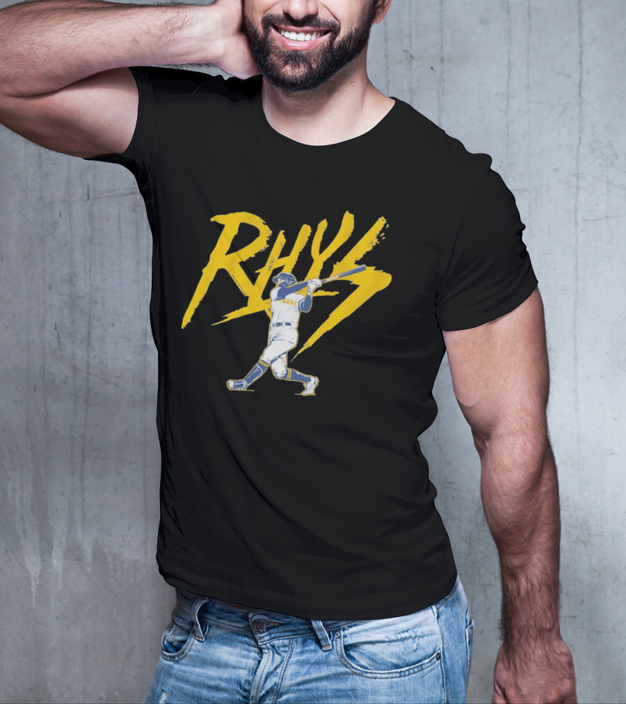 Rhys Lightning Milwaukee Brewers Baseball Player T-Shirt