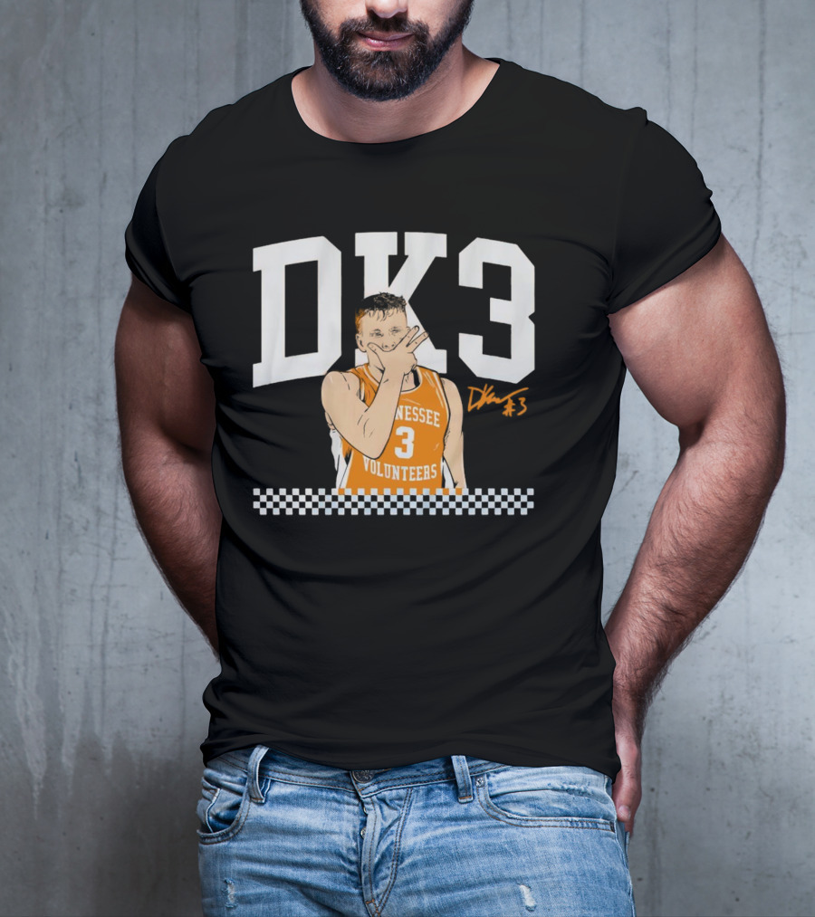 Tennessee Volunteers Basketball DK3 Dalton Knecht #3 T-Shirt