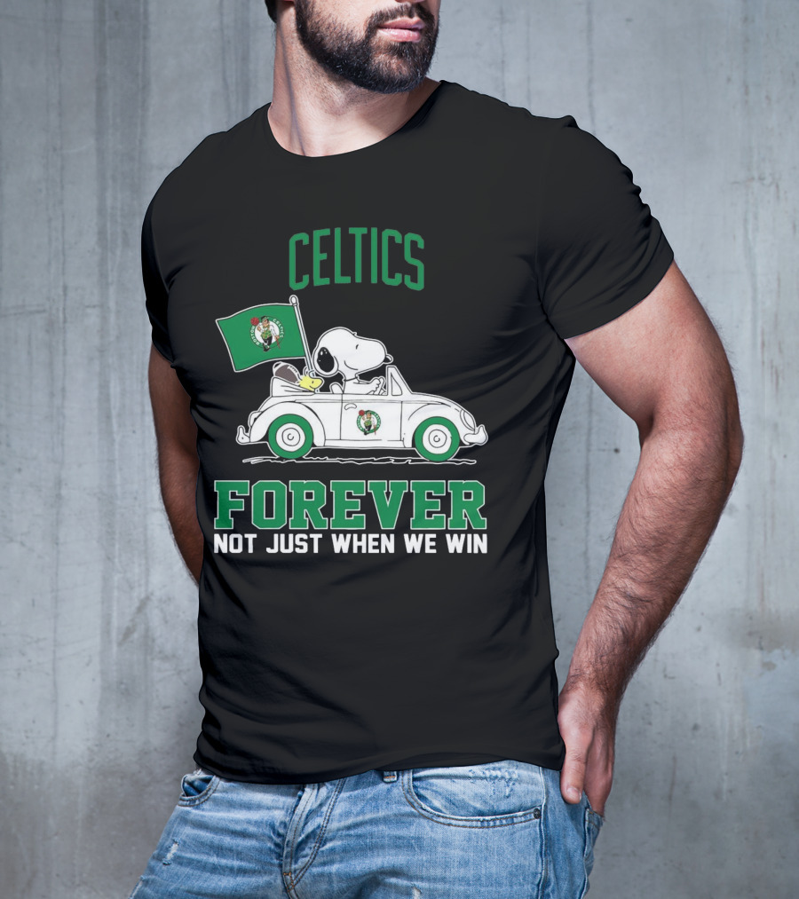 Celtics Snoopy Forever Not Just When We Win T-Shirt