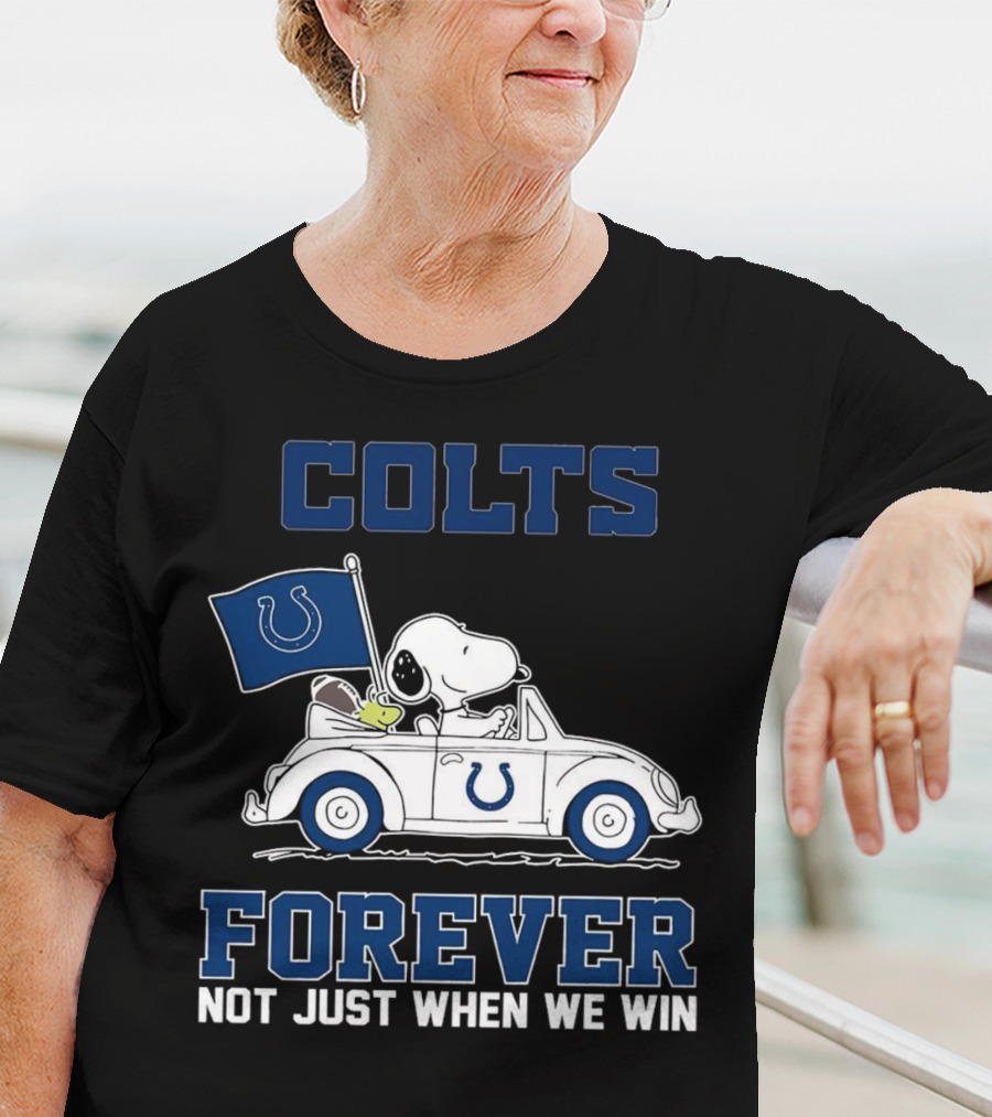 Snoopy Colts Forever Not Just When We Win Indianapolis T-Shirt