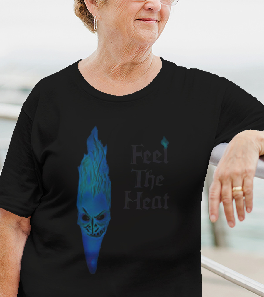 Feel The Heat Hades Blue Flame Face T-Shirt