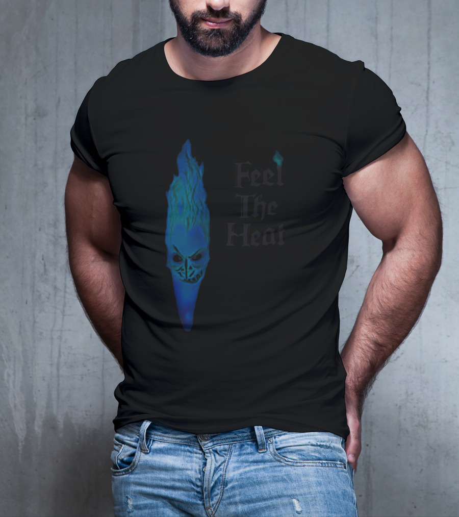 Feel The Heat Hades Blue Flame Face T-Shirt
